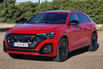 Audi Q8 60 TFSIe quattro Black line TFSIe Todo terreno Rojo Chilli Metalizado Exterior Frontal-Lateral 5 puertas