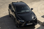 Lexus RZ 500e Luxury Todo terreno Negro Graphite Exterior Cenital-Lateral-Frontal 5 puertas