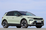 Skoda Elroq 85 1st edition Todo terreno Timiano Green Exterior Lateral-Frontal 5 puertas